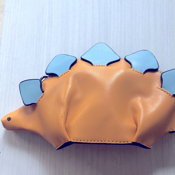Hand Crafted Handbags - Yellow and Blue Stegosaurus Dinosaur 🦕 bag…